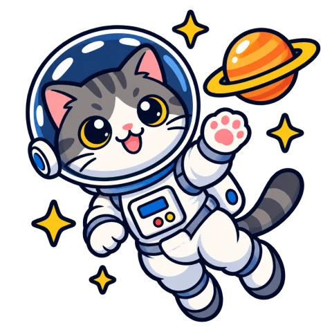 AI design: Cat Astronaut